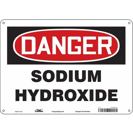 Condor Safety Sign, 10 in Height, 14 in Width, Polyethylene, Horizontal Rectangle, English, 470V94 470V94