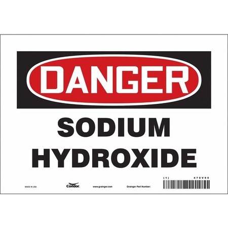 Condor Safety Sign, 7 in Height, 10 in Width, Vinyl, Vertical Rectangle, English, 470V95 470V95