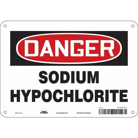 Condor Safety Sign, 7 in Height, 10 in Width, Aluminum, Vertical Rectangle, English, 470V97 470V97