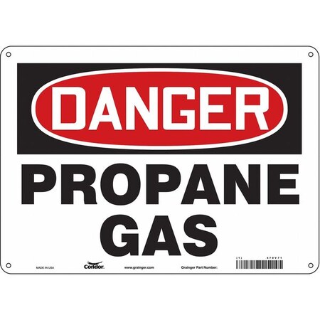 Condor Safety Sign, 10 in Height, 14 in Width, Polyethylene, Horizontal Rectangle, English, 470V71 470V71