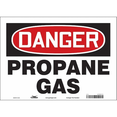 Condor Safety Sign, 10 in Height, 14 in Width, Vinyl, Horizontal Rectangle, English, 470V73 470V73