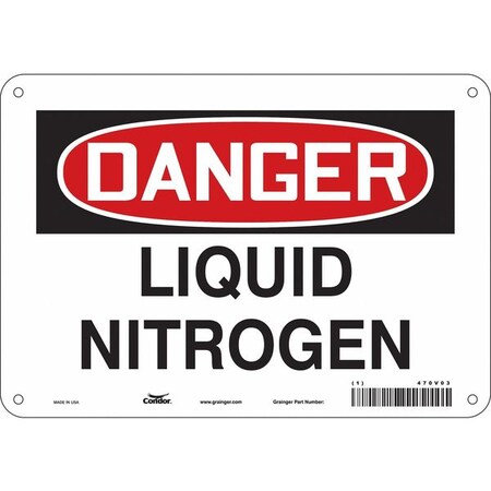 Condor Safety Sign, 7 in Height, 10 in Width, Aluminum, Vertical Rectangle, English, 470V03 470V03