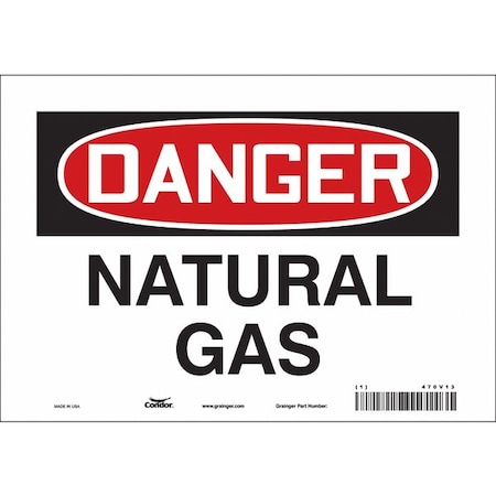Condor Safety Sign, 7 in Height, 10 in Width, Vinyl, Vertical Rectangle, English, 470V13 470V13