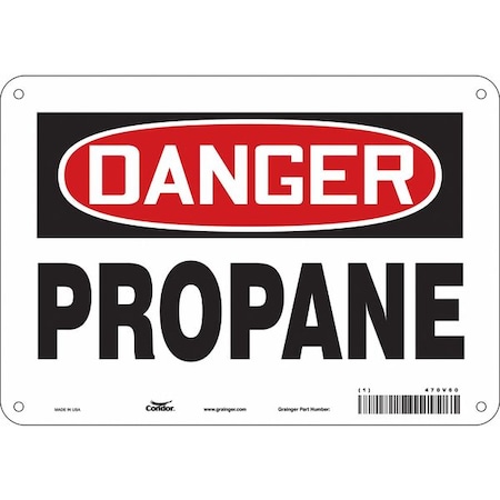 Condor Safety Sign, 7 in Height, 10 in Width, Aluminum, Vertical Rectangle, English, 470V60 470V60