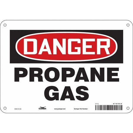 Condor Safety Sign, 7 in Height, 10 in Width, Aluminum, Vertical Rectangle, English, 470V66 470V66