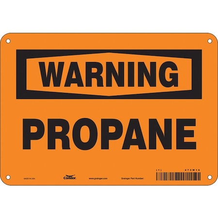 Condor Safety Sign, 7 in Height, 10 in Width, Aluminum, Vertical Rectangle, English, 470W16 470W16