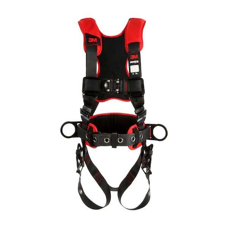 3M Protecta Protecta(R) Positioning Harness, 2XL, 420 lb., Quick-Connect Chest/ Tongue Leg Straps 1161219