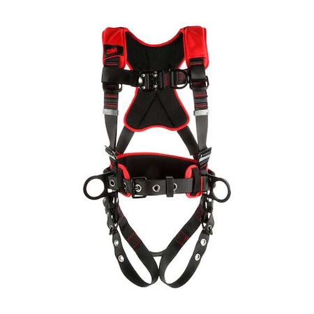 3M Protecta Protecta(R) Full Body Harness, M/L, 420 lb., Quick-Connect Chest/ Tongue Leg Straps 1161224