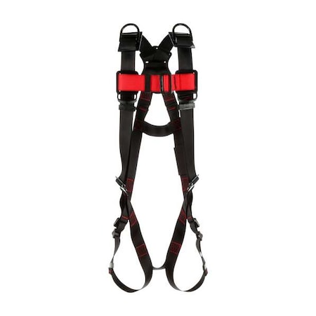 3M Protecta Protecta(R) Full Body Harness, M/L, 420 lb., Friction / Pass-Through Chest/ Back D-Ring 1161577