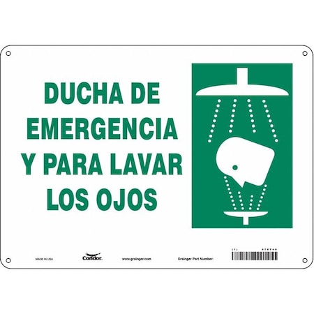 Condor Safety Sign, 14" W x 10" H, 0.032" Thick 470Y40