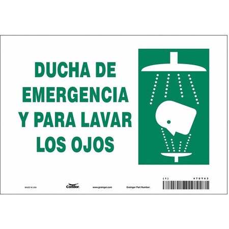 Condor Safety Sign, 10" W x 7" H, 0.004" Thick 470Y43