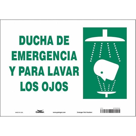 Condor Safety Sign, 14" W x 10" H, 0.004" Thick 470Y44