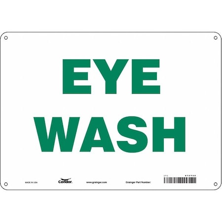 Condor Eye Wash, 14 in W x 10 in H, Horizontal Rectangle, Polyethylene, 470Y50 470Y50