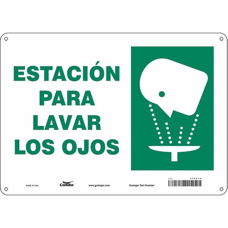 Condor Safety Sign, 14" W x 10" H, 0.055" Thick 470Z74