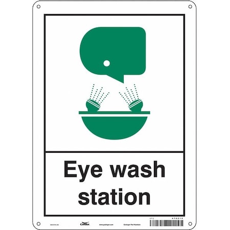 Condor Eye Wash Station, 10 in W x 14 in H, Vertical Rectangle, Aluminum, 470Z12 470Z12
