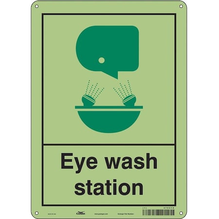 Condor Eye Wash Station, 10 in W x 14 in H, Vertical Rectangle, Polyethylene, 470Z16 470Z16
