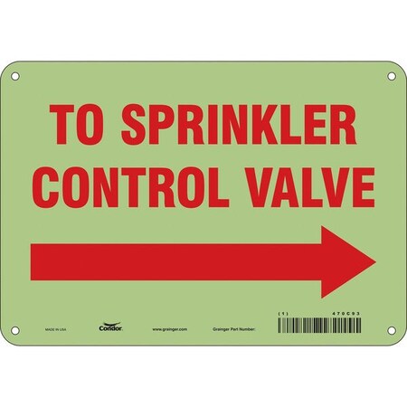 Condor Safety Sign, 10" W, 7" H, 0.070" Thickness 470C93