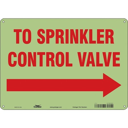 Condor Safety Sign, 10 in Height, 14 in Width, Polyethylene, Horizontal Rectangle, English 470C94