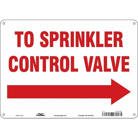 Condor Safety Sign, 14" W, 10" H, 0.055" Thickness 470C96
