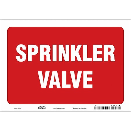 Condor Safety Sign, 10" W, 7" H, 0.004" Thickness 470C74