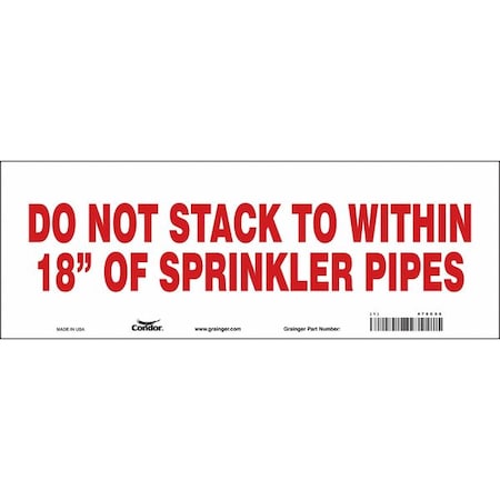 Condor Safety Sign, 5 in Height, 14 in Width, Vinyl, Vertical Rectangle, English 470C06