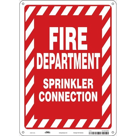 Condor Safety Sign, 10" W, 14" H, 0.032" Thickness 470C08