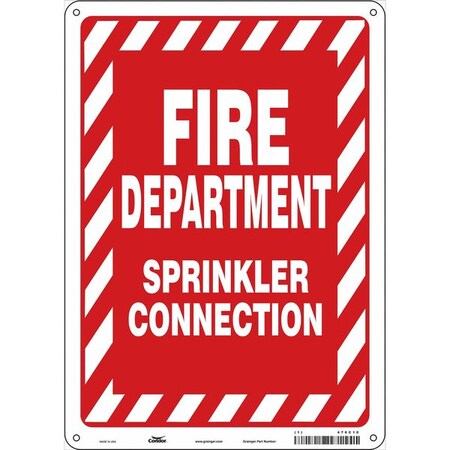 Condor Safety Sign, 10" W, 14" H, 0.055" Thickness 470C10