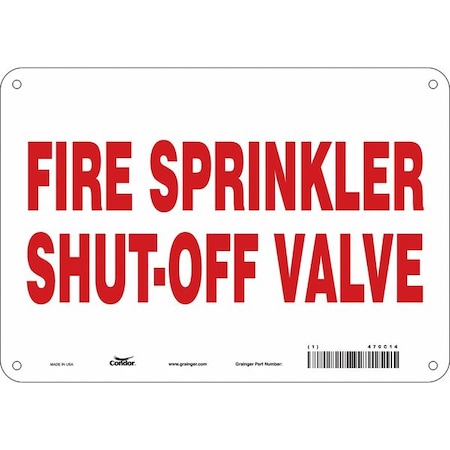 Condor Safety Sign, 10" W, 7" H, 0.032" Thickness 470C14