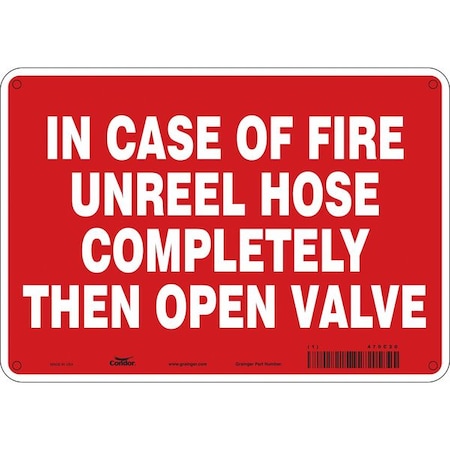 Condor Safety Sign, 10" W, 7" H, 0.032" Thickness 470C20
