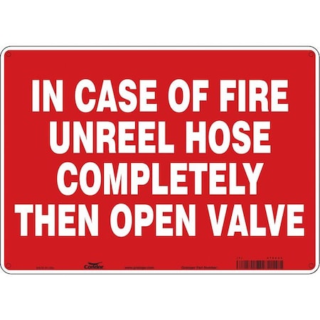 Condor Safety Sign, 14" W, 10" H, 0.055" Thickness 470C23
