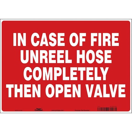 Condor Safety Sign, 10 in Height, 14 in Width, Vinyl, Horizontal Rectangle, English 470C25