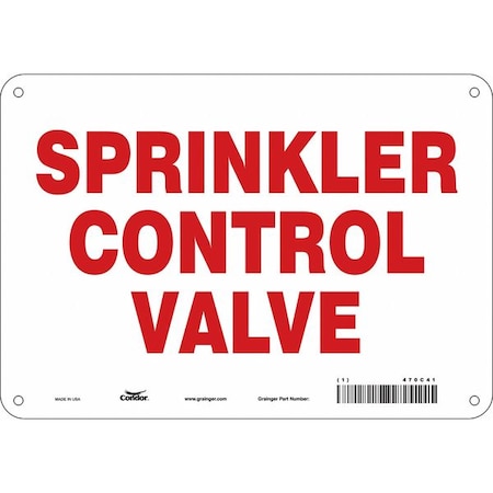 Condor Safety Sign, 10" W, 7" H, 0.055" Thickness 470C41