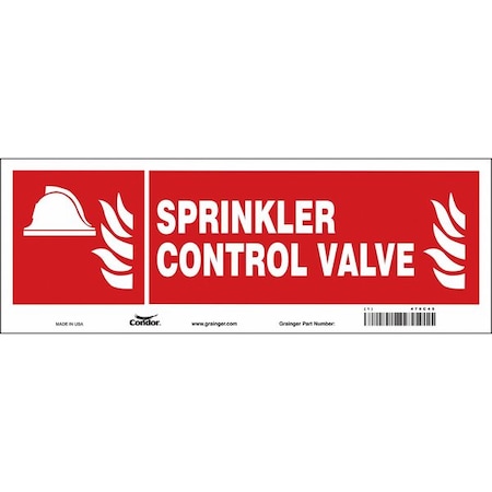Condor Safety Sign, 14" W, 5" H, 0.010" Thickness 470C45