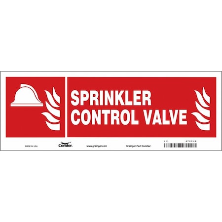Condor Safety Sign, 14" W, 5" H, 0.070" Thickness 470C46