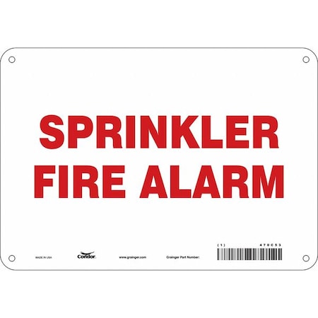 Condor Safety Sign, 10" W, 7" H, 0.032" Thickness 470C53