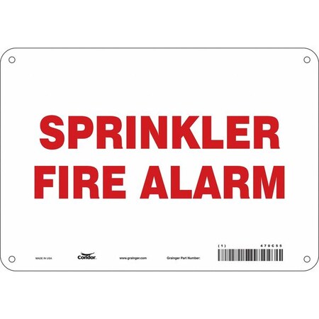 Condor Safety Sign, 10" W, 7" H, 0.055" Thickness 470C55