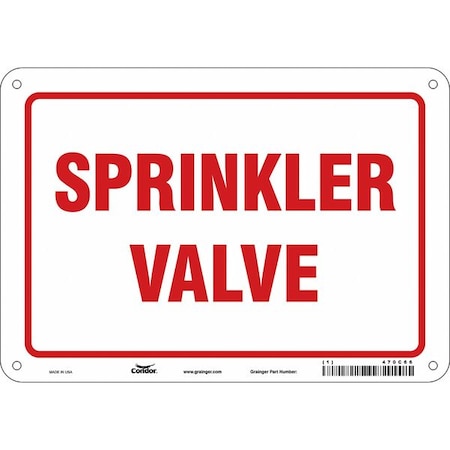 Condor Safety Sign, 7 in Height, 10 in Width, Polyethylene, Vertical Rectangle, English 470C66