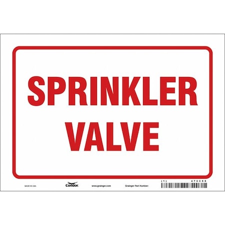 Condor Sprinkler Valve, 10 in W x 7 in H, Vertical Rectangle, Vinyl, 470C68 470C68
