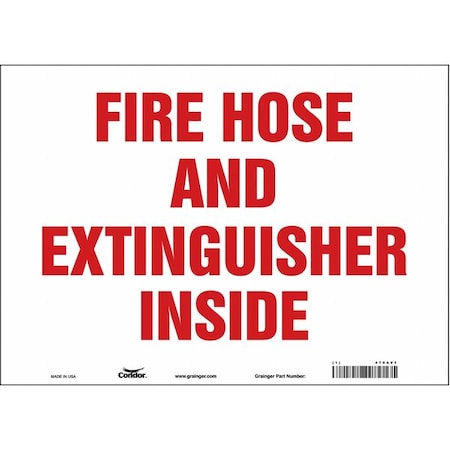 Condor Safety Sign, 10 in Height, 14 in Width, Vinyl, Horizontal Rectangle, English 470A01