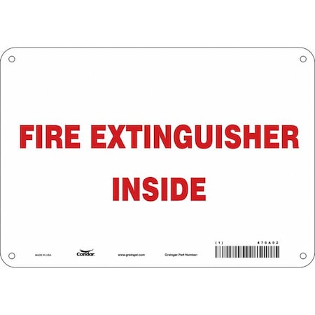 Condor Safety Sign, 10" W, 7" H, 0.032" Thickness 470A02