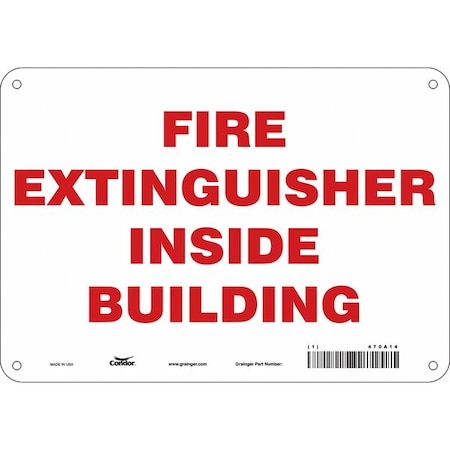 Condor Safety Sign, 10" W, 7" H, 0.032" Thickness 470A14