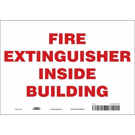 Condor Safety Sign, 10" W, 7" H, 0.004" Thickness 470A18