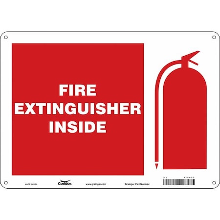 Condor Safety Sign, 14" W, 10" H, 0.070" Thickness 470A23