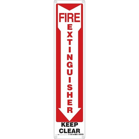 Condor Safety Sign, 4" W, 18" H, 0.032" Thickness 470A28