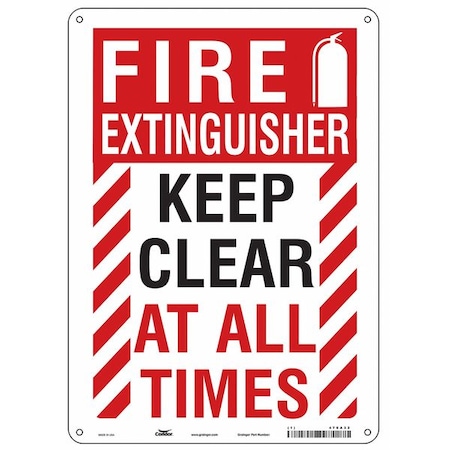 Condor Safety Sign, 10" W, 14" H, 0.032" Thickness 470A32