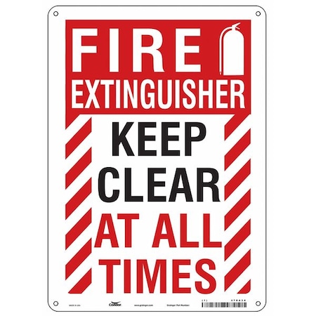 Condor Safety Sign, 10" W, 14" H, 0.055" Thickness 470A34