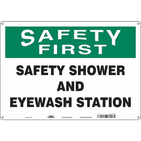 Condor Safety Sign, 14 in H, 20 in W, Aluminum, English, 471F12 471F12