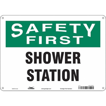 Condor Safety Sign, 10 in Height, 14 in Width, Aluminum, Horizontal Rectangle, English, 471F27 471F27