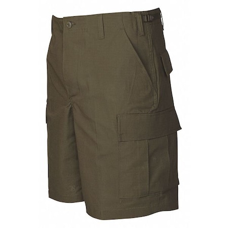 Tru-Spec Military Shorts, 2XL, Olive Drab Green, 100% Cotton Ripstop 4252