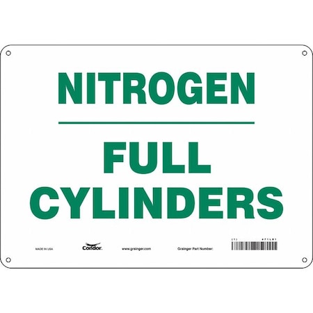 Condor Safety Sign, 10 in Height, 14 in Width, Polyethylene, Horizontal Rectangle, English, 471L81 471L81